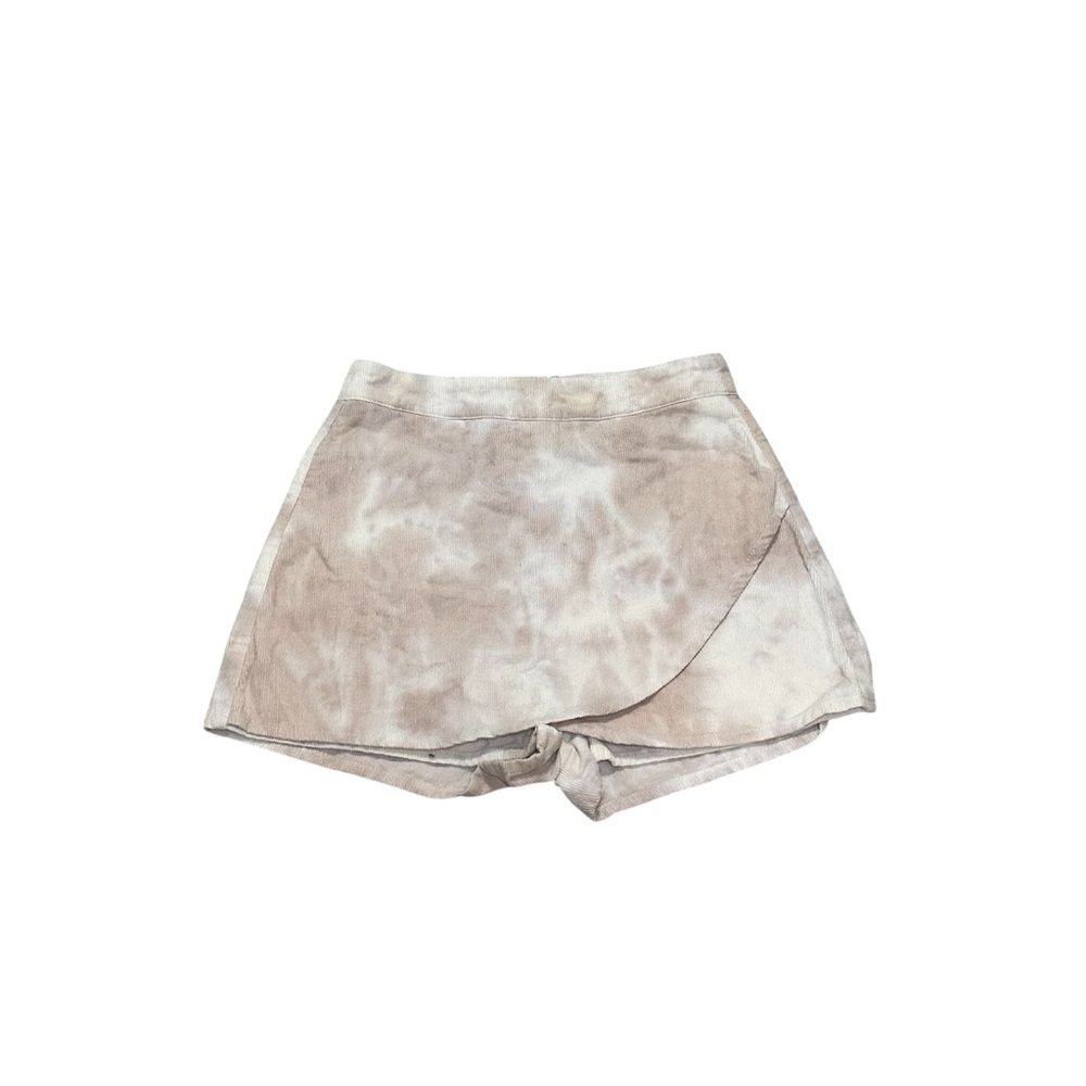 Altar’d State Tan and White Tie-Dye Skort